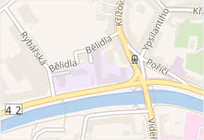 Bělidla v obci Brno - mapa ulice