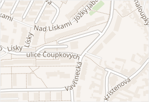 Běly Pažoutové v obci Brno - mapa ulice