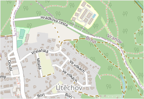 Bezinková v obci Brno - mapa ulice