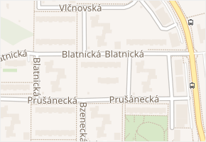 Blatnická v obci Brno - mapa ulice