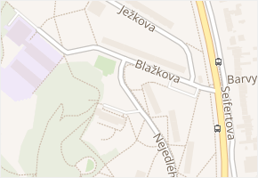 Blažkova v obci Brno - mapa ulice