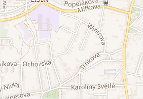 Bodlákova v obci Brno - mapa ulice