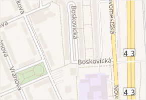 Boskovická v obci Brno - mapa ulice