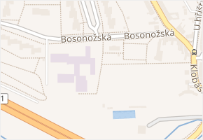 Bosonožská v obci Brno - mapa ulice