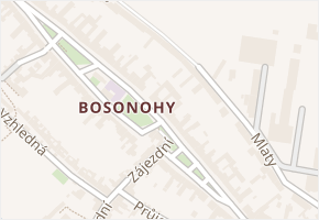 Bosonožské náměstí v obci Brno - mapa ulice