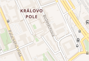 Božetěchova v obci Brno - mapa ulice