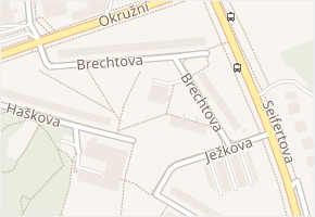 Brechtova v obci Brno - mapa ulice