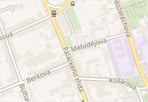 Brno-Královo Pole v obci Brno - mapa městské části