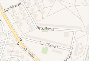Brožíkova v obci Brno - mapa ulice