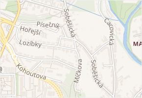 Buchtova v obci Brno - mapa ulice