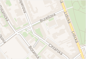 Burešova v obci Brno - mapa ulice