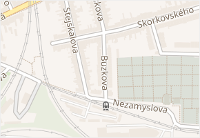 Buzkova v obci Brno - mapa ulice