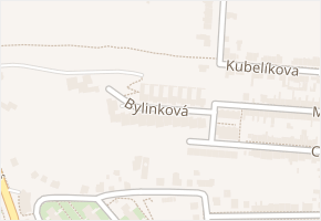 Bylinková v obci Brno - mapa ulice
