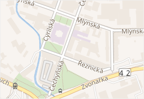 Čechyňská v obci Brno - mapa ulice
