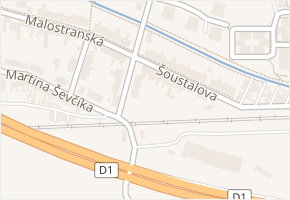 Čermákova v obci Brno - mapa ulice