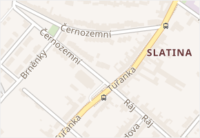 Černozemní v obci Brno - mapa ulice