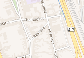 Chaloupkova v obci Brno - mapa ulice