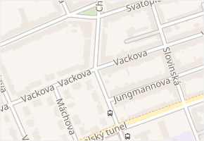 Charvatská v obci Brno - mapa ulice