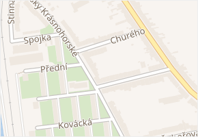 Churého v obci Brno - mapa ulice