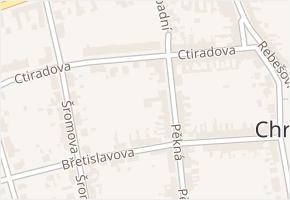 Ctiradova v obci Brno - mapa ulice