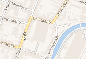 Dačického v obci Brno - mapa ulice