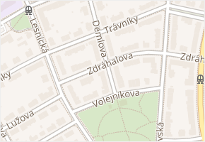 Demlova v obci Brno - mapa ulice