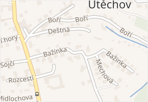 Deštná v obci Brno - mapa ulice