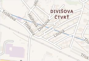Divišova v obci Brno - mapa ulice