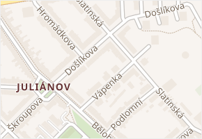 Došlíkova v obci Brno - mapa ulice