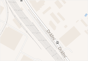 Drážní v obci Brno - mapa ulice