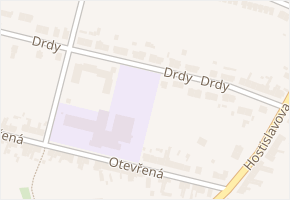 Drdy v obci Brno - mapa ulice