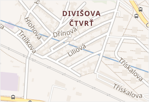 Dřínová v obci Brno - mapa ulice