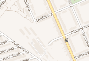 Dudíkova v obci Brno - mapa ulice