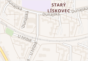 Dunajská v obci Brno - mapa ulice