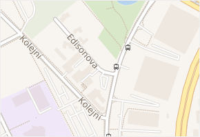 Edisonova v obci Brno - mapa ulice