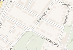 Elišky Machové v obci Brno - mapa ulice