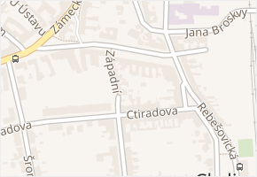 Ernsta Macha v obci Brno - mapa ulice