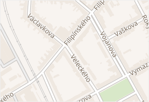 Filipínského v obci Brno - mapa ulice