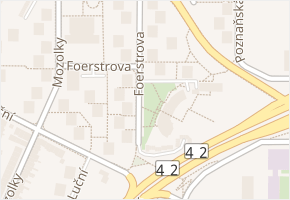 Foerstrova v obci Brno - mapa ulice