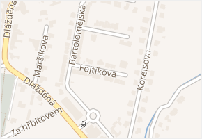 Fojtíkova v obci Brno - mapa ulice