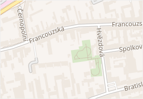 Francouzská v obci Brno - mapa ulice