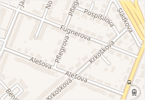 Fügnerova v obci Brno - mapa ulice