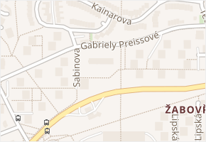 Gabriely Preissové v obci Brno - mapa ulice