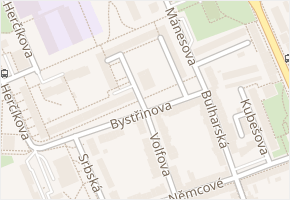 Galandauerova v obci Brno - mapa ulice
