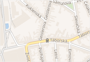 Geislerova v obci Brno - mapa ulice