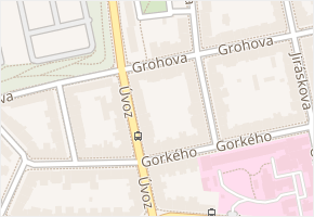 Grohova v obci Brno - mapa ulice