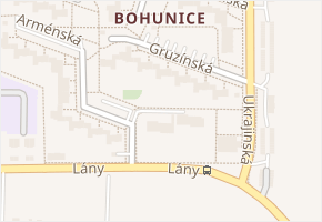 Gruzínská v obci Brno - mapa ulice