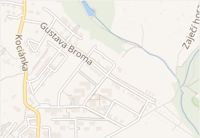 Gustava Broma v obci Brno - mapa ulice