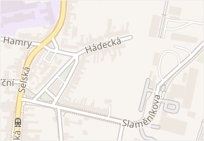 Hádecká v obci Brno - mapa ulice