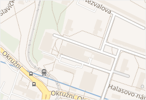 Halasovo náměstí v obci Brno - mapa ulice